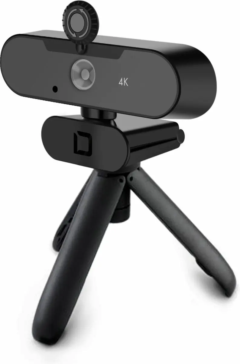 Dicota D31888 Webcam 4K - Zwart - afbeelding 2 van 6