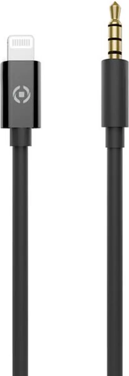 Celly USBLIGHT35MMBK USB-kabel 1m 3,5mm Lightning - Zwart - afbeelding 4 van 6
