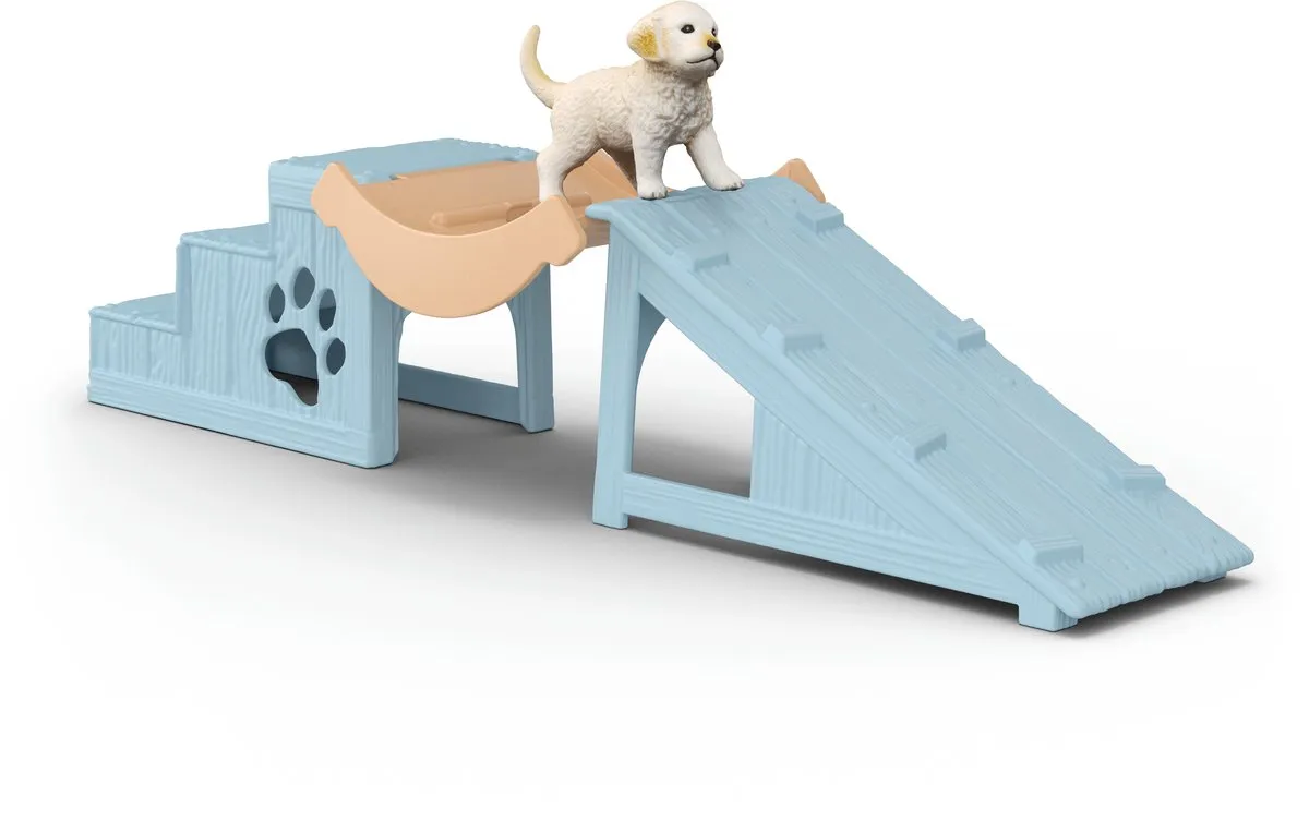Schleich FARM WORLD Avonturenpret Kleine Puppy's 42763 - Meerkleurig