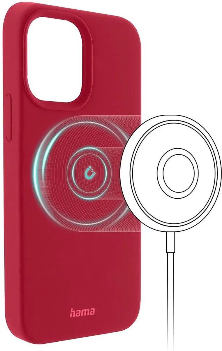 Hama MagCase Finest Feel Pro Hoesje iPhone 14 Pro Max - Rood
