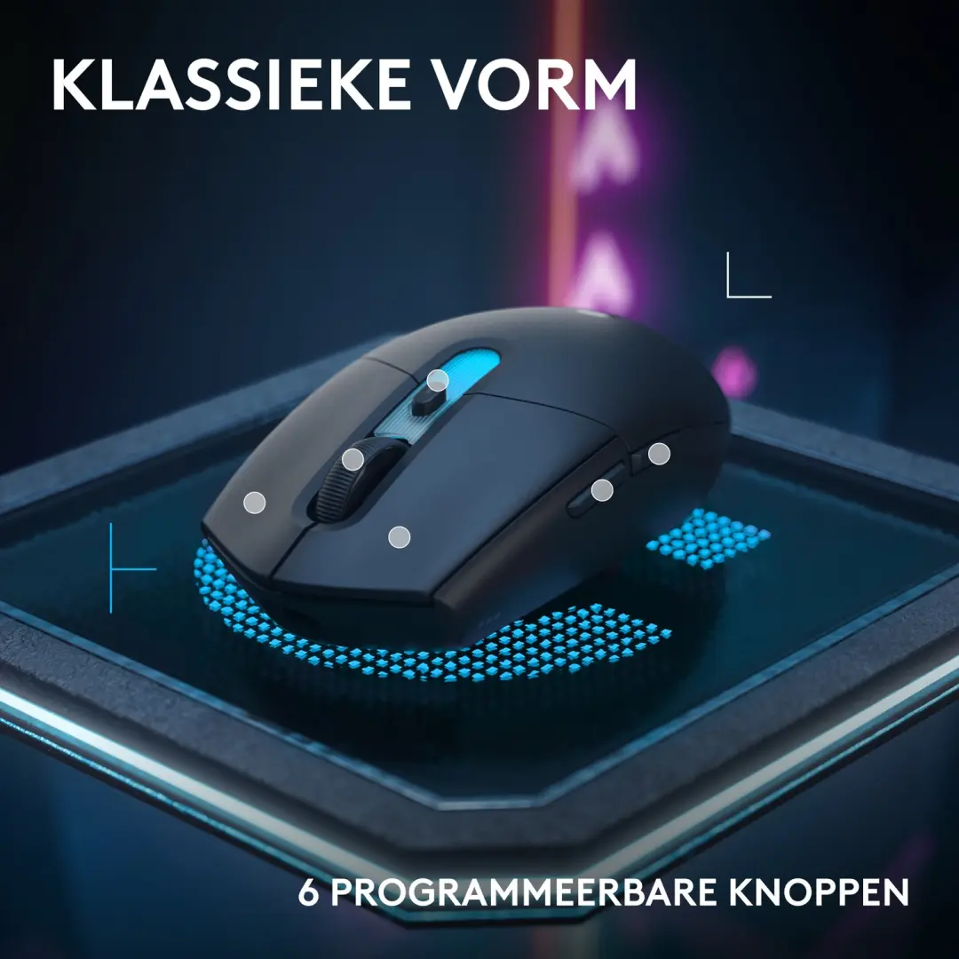 Logitech G G305 X Superlight Gamingmuis - Zwart - afbeelding 6 van 6