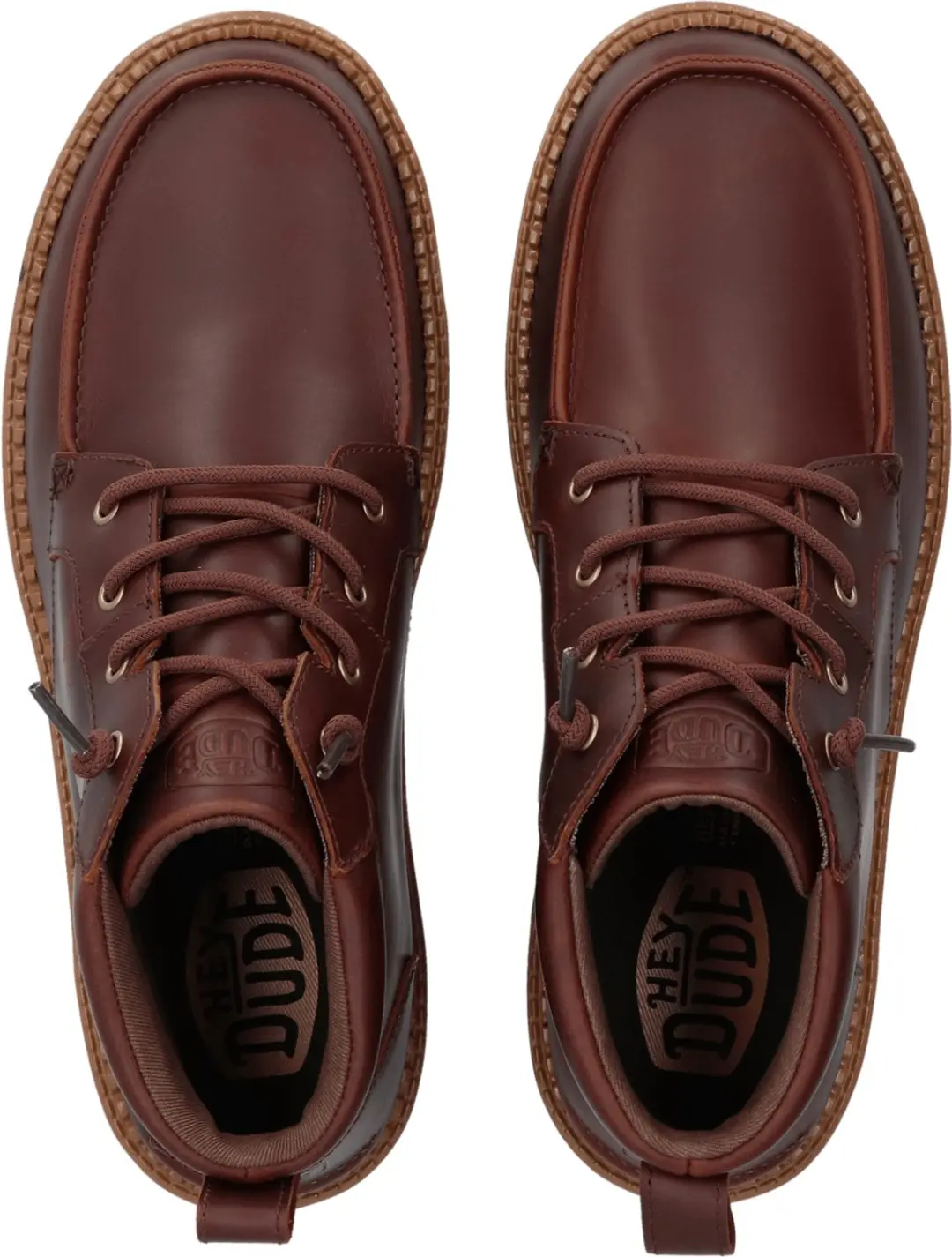 HEYDUDE Flint Leather Heren Boots - Bruin - afbeelding 4 van 6