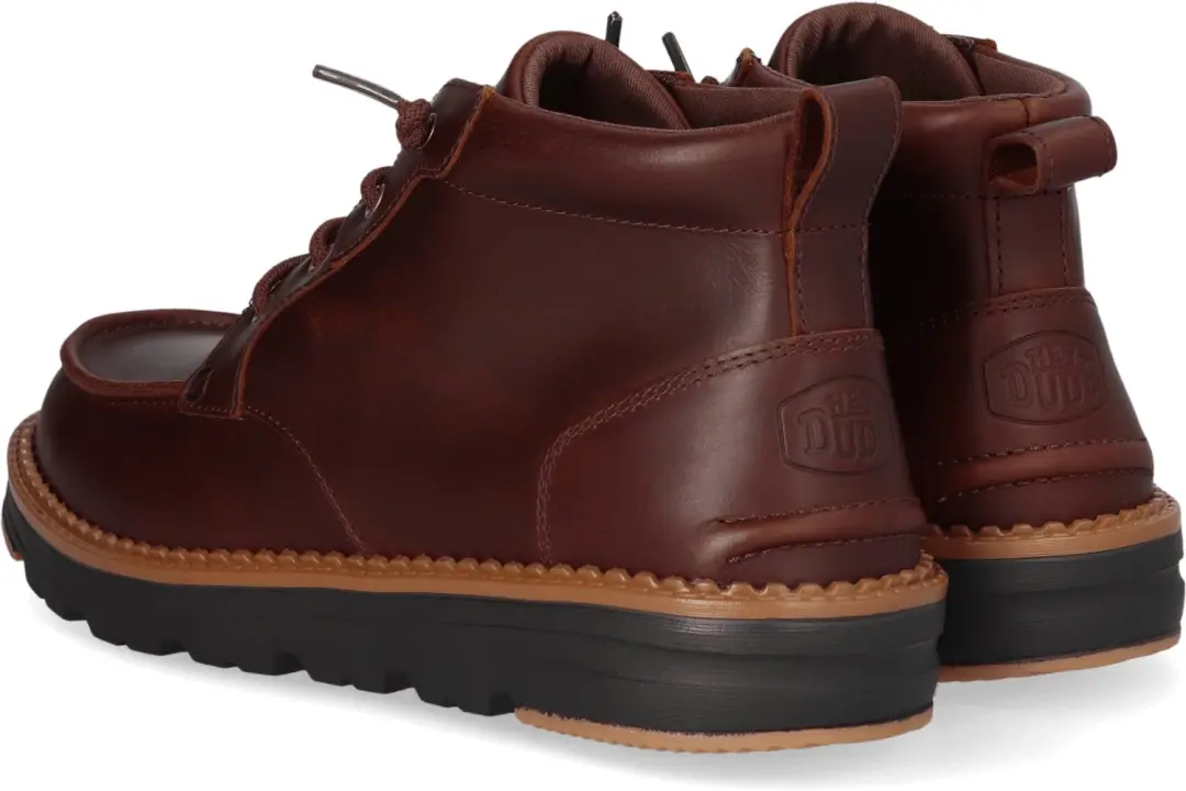 HEYDUDE Flint Leather Heren Boots - Bruin - afbeelding 2 van 6