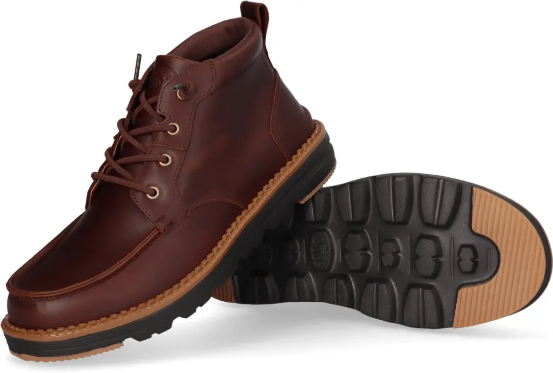 HEYDUDE Flint Leather Heren Boots - Bruin - afbeelding 3 van 6