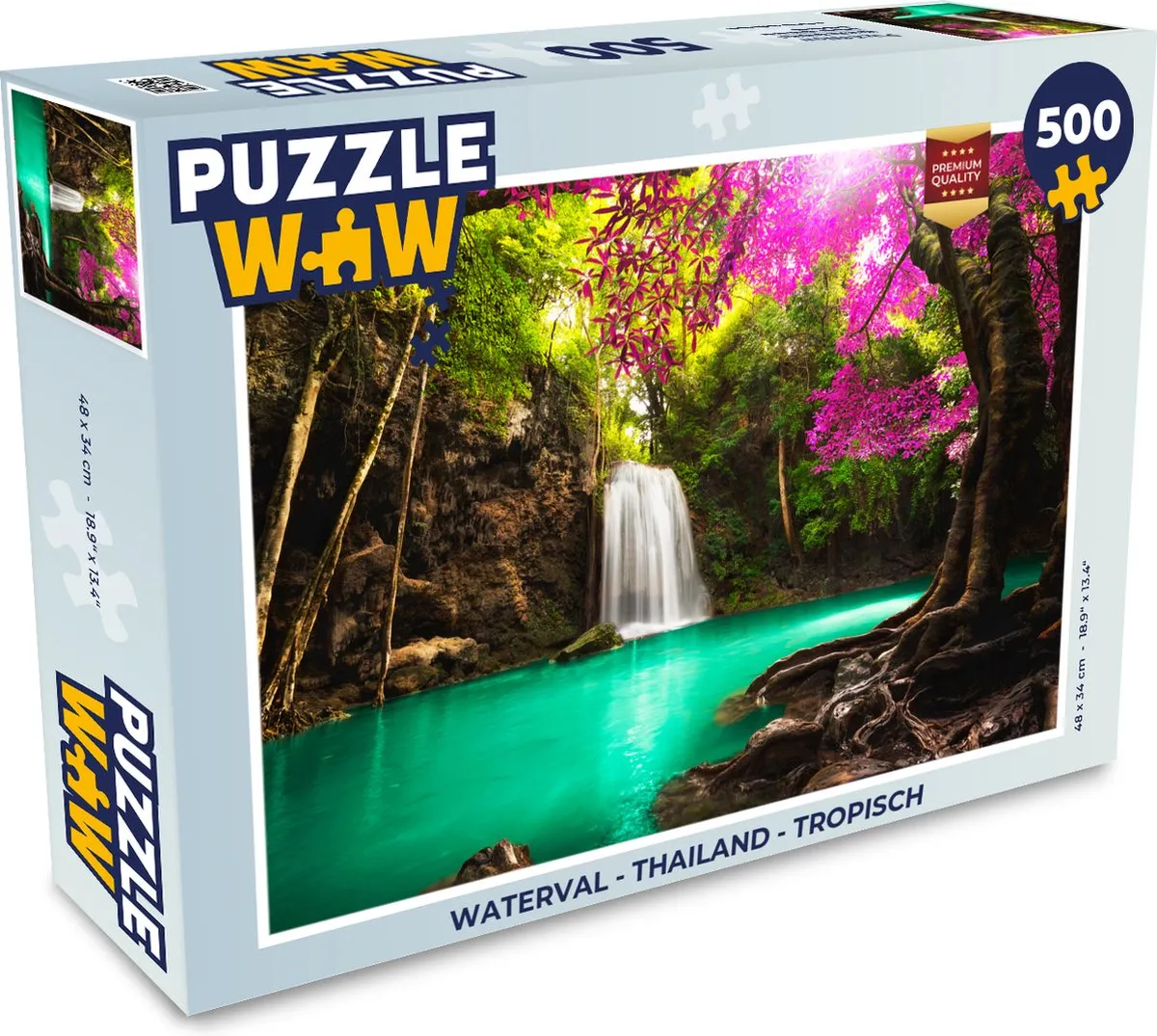 PuzzleWow Waterval Jungle Legpuzzel 500 Stuks