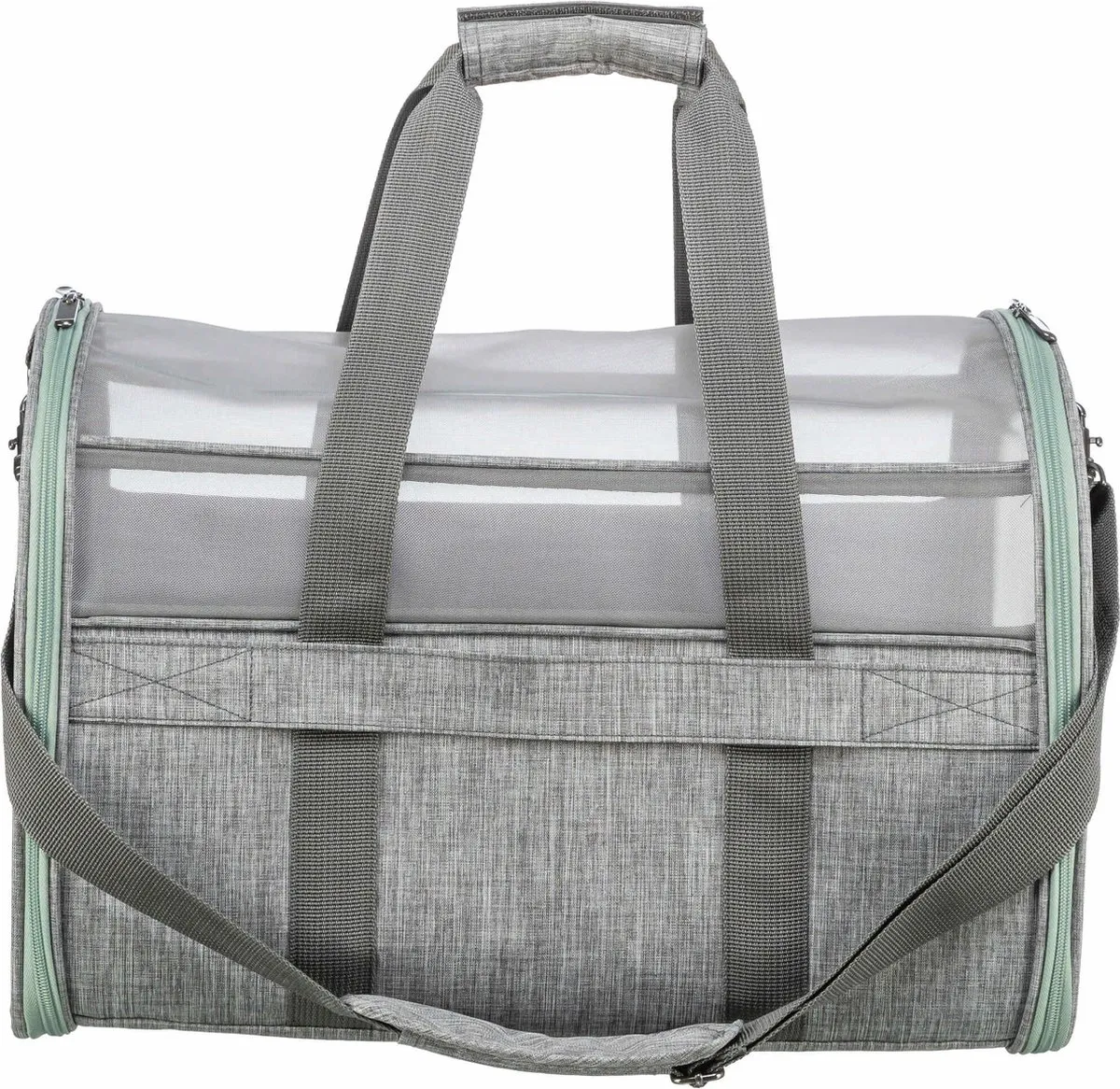 Trixie Hondentas Dillon - Grijs/Mintgroen - 54x32x33cm - afbeelding 6 van 6
