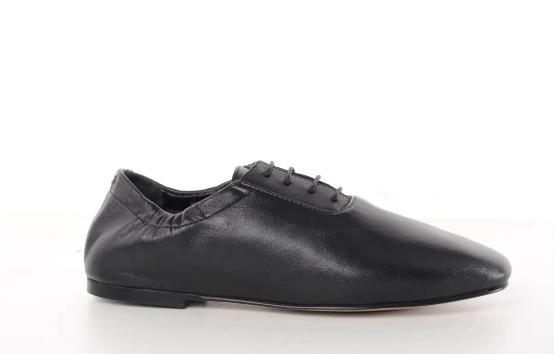 Bronx dames veterschoen Jazzette leder zwart