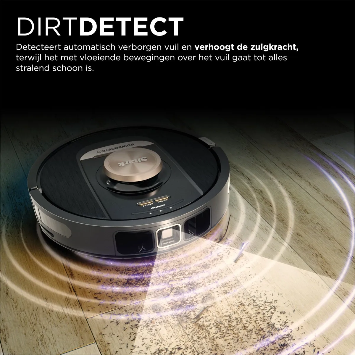 Shark PowerDetect RV2820VEEU Robotstofzuiger - Zwart - afbeelding 6 van 6