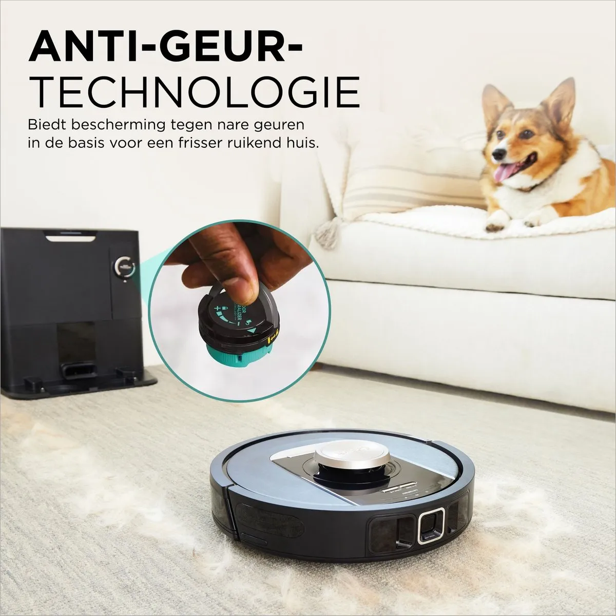 Shark PowerDetect RV2820VEEU Robotstofzuiger - Zwart