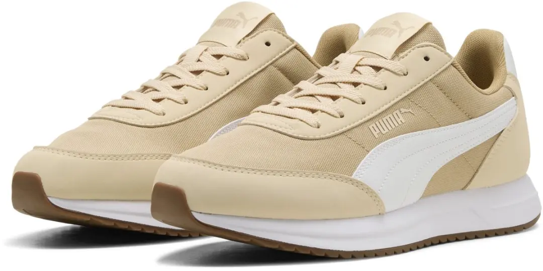 PUMA R78 Lightwind Unisex Sneakers - Sand Dune-PUMA White-Canvas