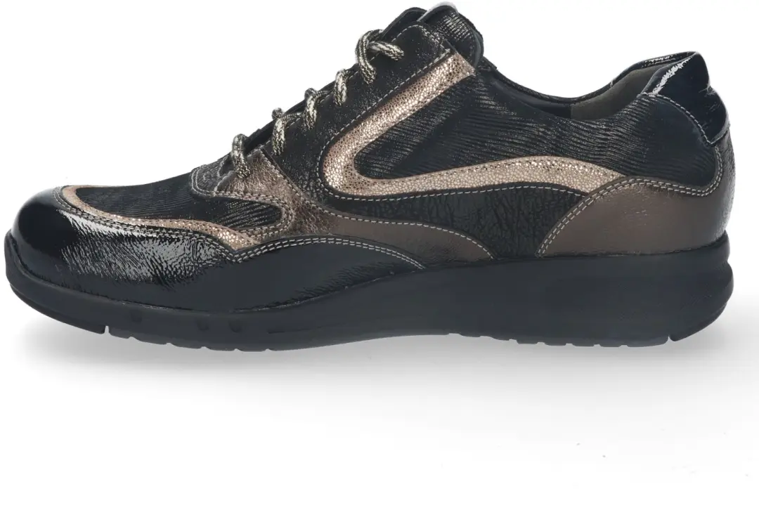 Durea 6306 Wijdte H Sneakers - Zwartmulti - afbeelding 3 van 6