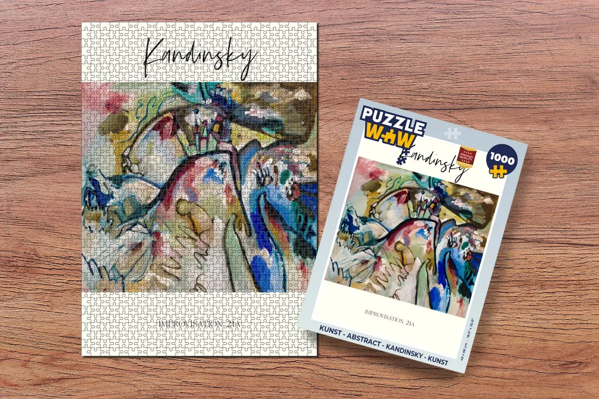 PuzzleWow Kandinsky Abstract Legpuzzel 1000 Stuks - Multicolor