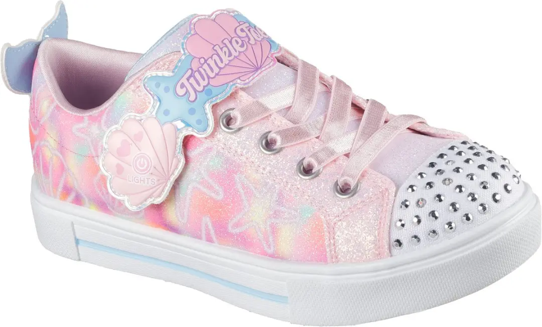 Skechers Twinkle Sparks Meisjes Sneakers Roze - afbeelding 6 van 6
