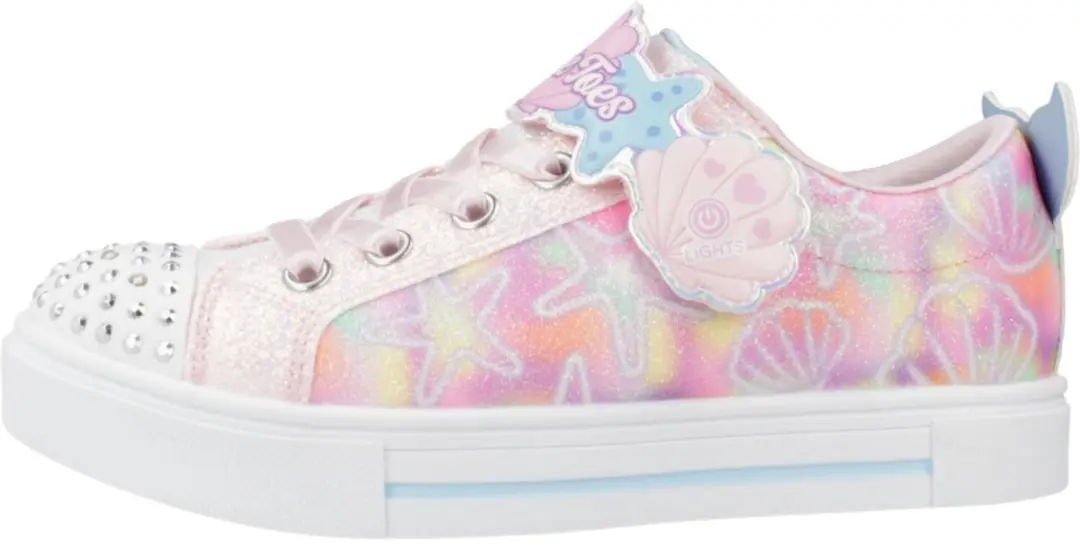 Skechers Twinkle Sparks Meisjes Sneakers Roze - afbeelding 2 van 6