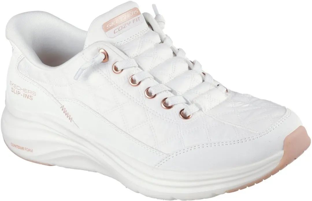 Skechers Contour Foam Golden Hour Sneakers - Wit 39.5 - afbeelding 2 van 6