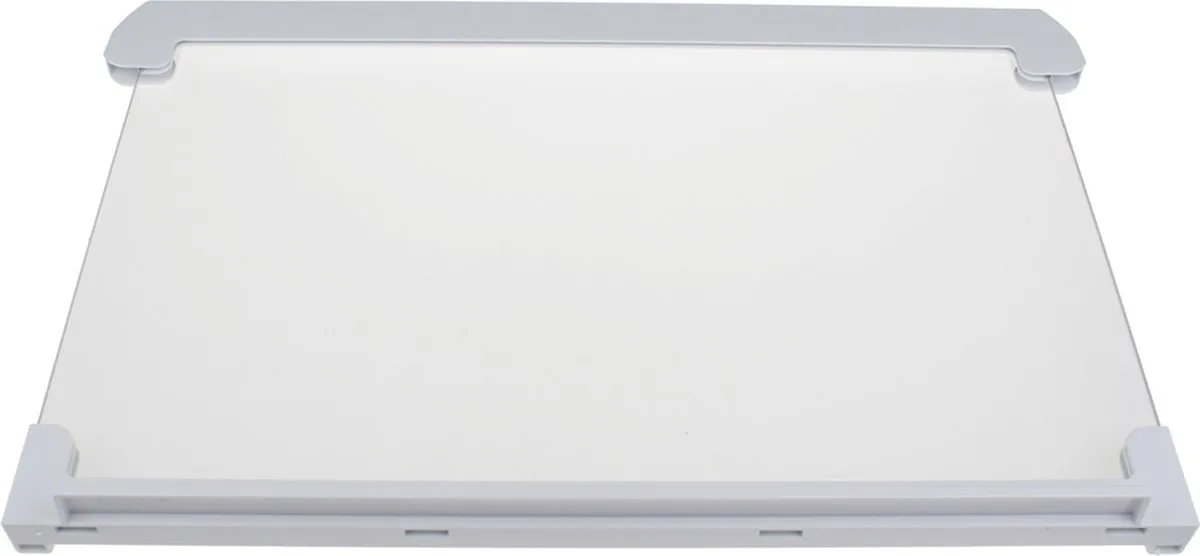 Whirlpool Glasplaat met rand C00517626 - 434x292x4mm - Grijs/Transparant
