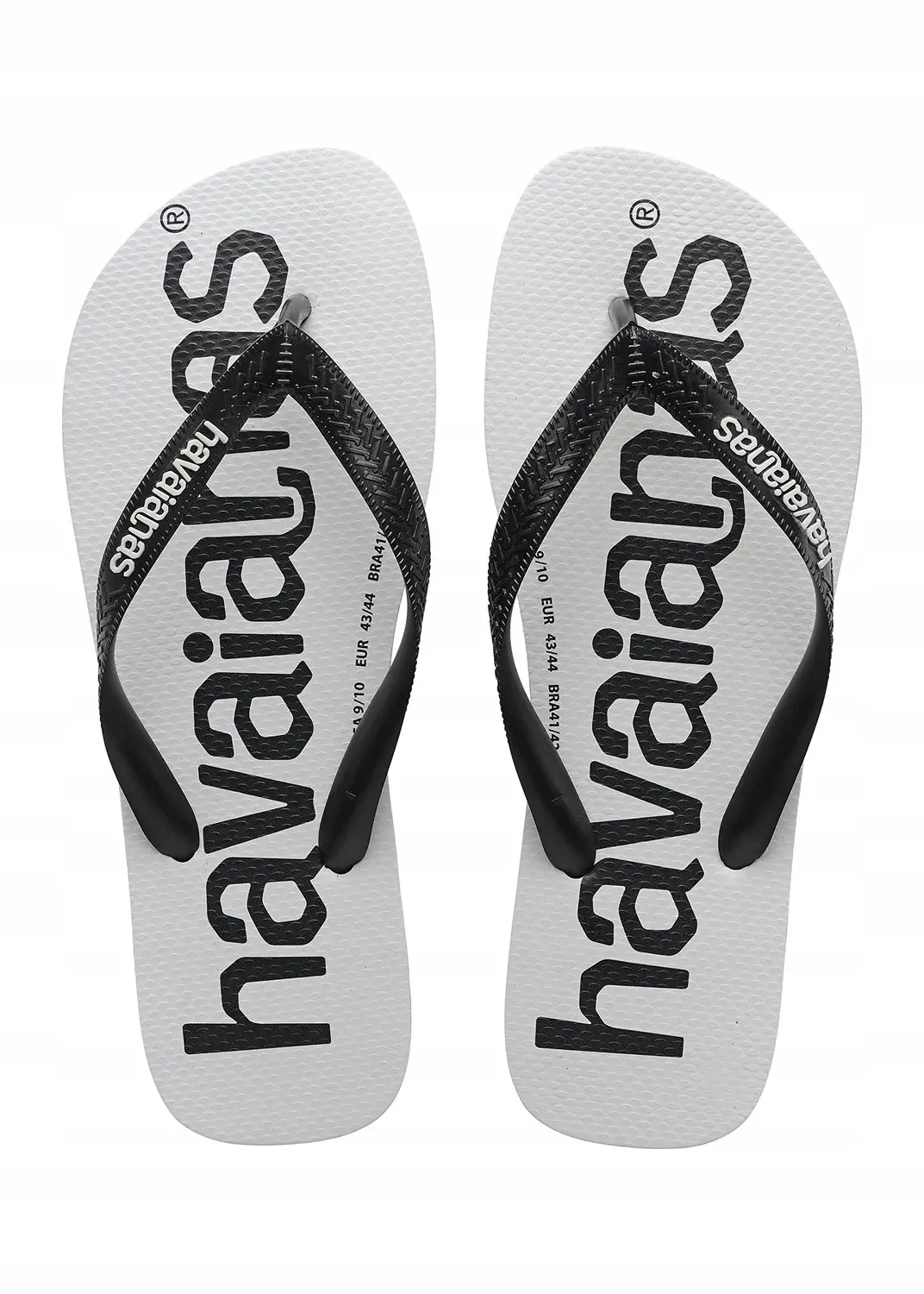Havaianas Top Logomania Unisex Zwarte Slippers Maat 35/36