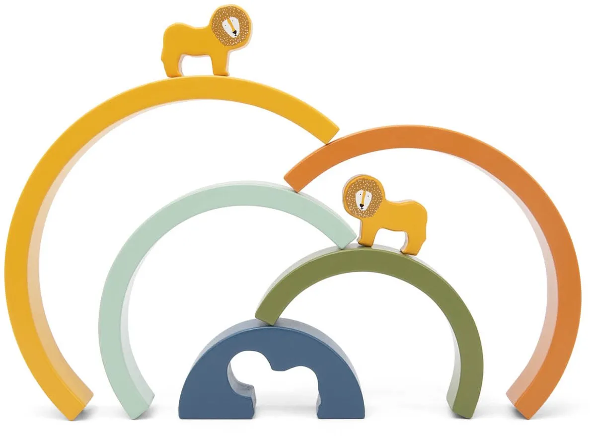Trixie Houten Stapelregenboog Mr. Lion - 12m+ - FSC