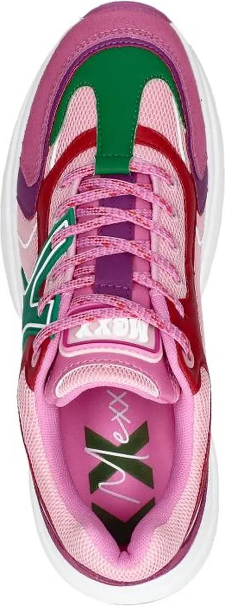 Mexx Loyce Sneakers Dames - Leren Sneaker - Paars - Maat 36 - afbeelding 5 van 6