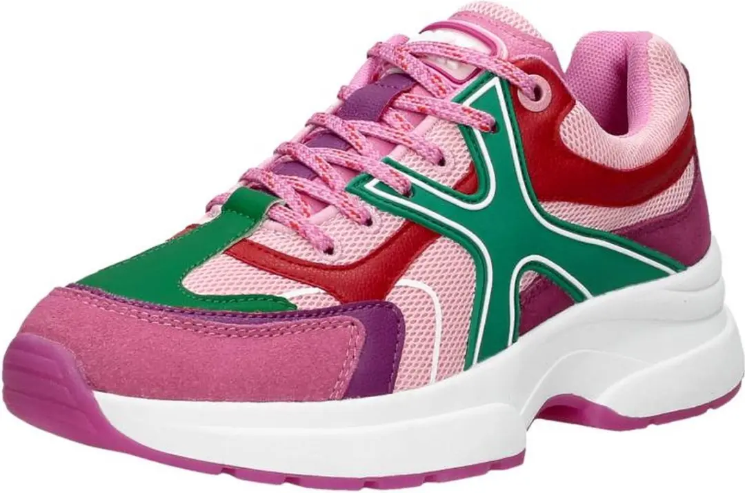 Mexx Loyce Sneakers Dames - Leren Sneaker - Paars - Maat 36 - afbeelding 4 van 6