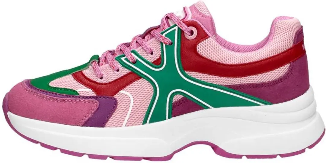 Mexx Loyce Sneakers Dames - Leren Sneaker - Paars - Maat 36 - afbeelding 2 van 6