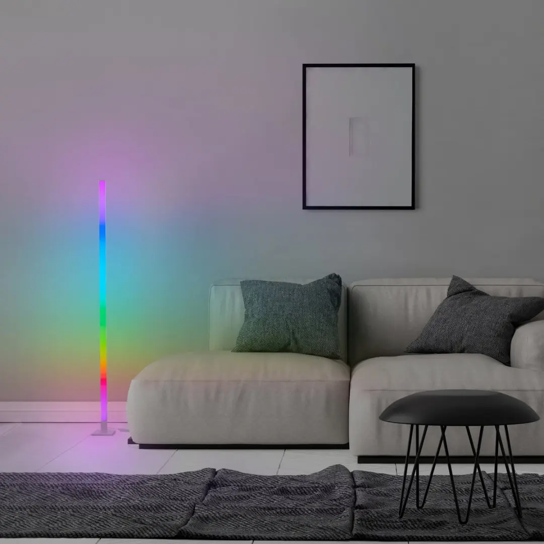 Brilliant Neele Vloerlamp - RGB 125lm - Wit/Grijs - afbeelding 6 van 6
