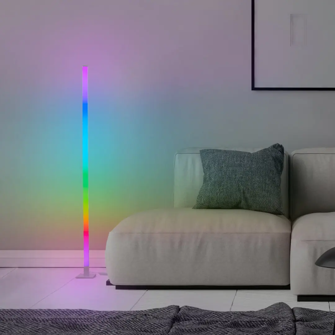 Brilliant Neele Vloerlamp - RGB 125lm - Wit/Grijs - afbeelding 3 van 6