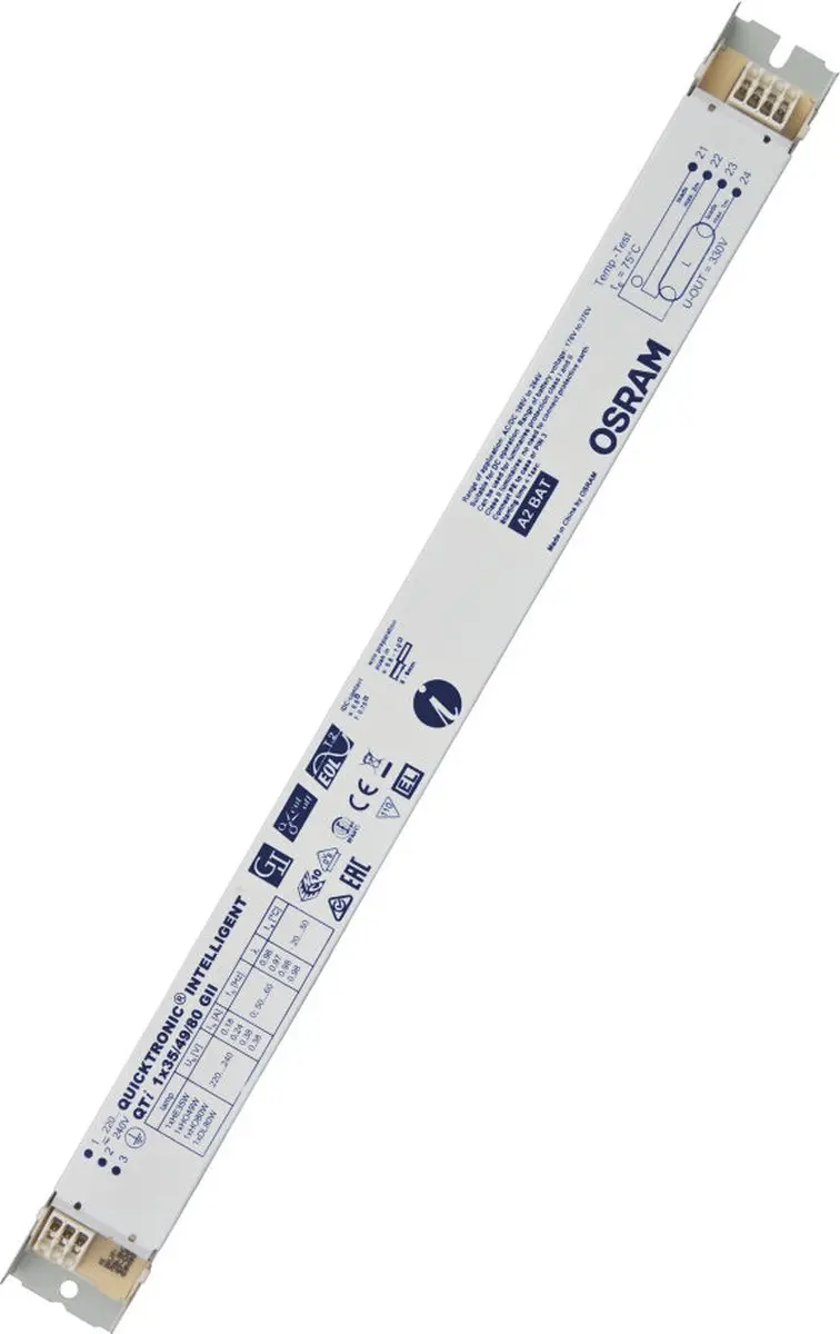 Osram QUICKTRONIC QTI 1X35/49/80/2 Voorschakelapparaat