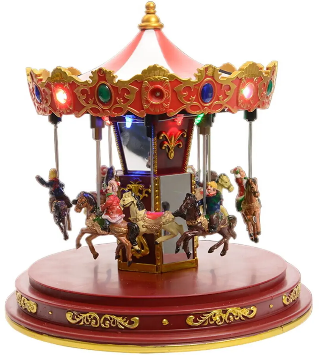 Christmas bauble Lumineo Carousel 24 x 24 x 25 cm Light Movement