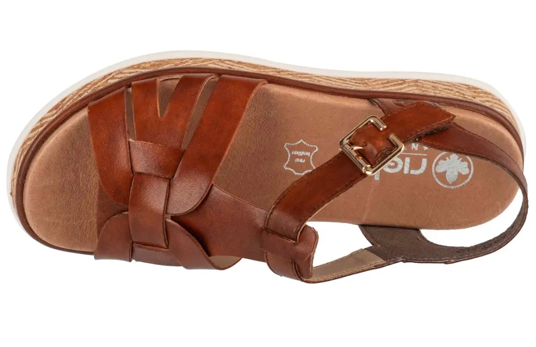 Rieker W0853-24 Dames Sandalen Cognac - afbeelding 6 van 6