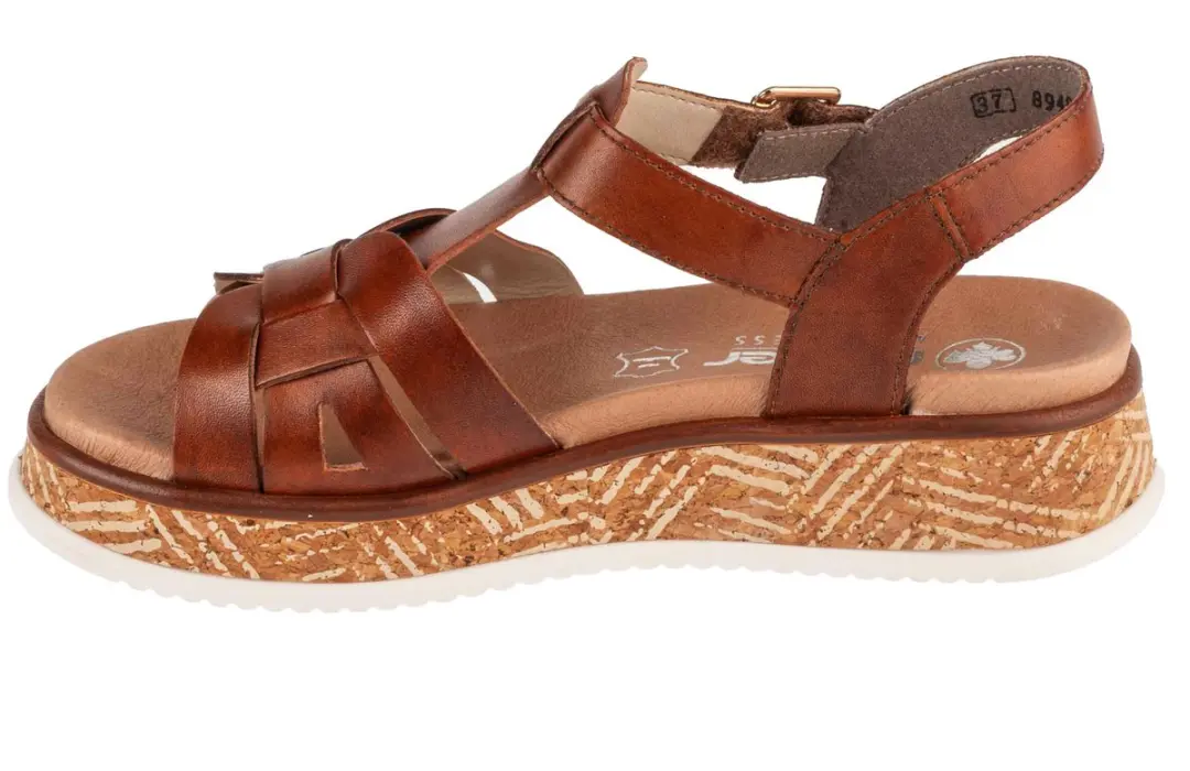 Rieker W0853-24 Dames Sandalen Cognac - afbeelding 2 van 6