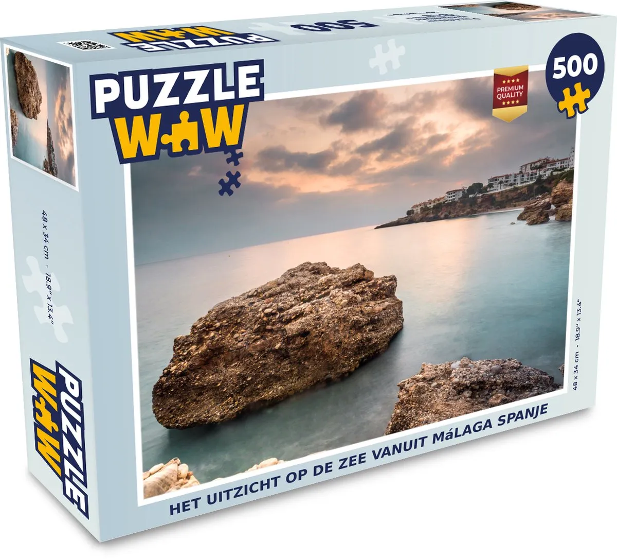 PuzzleWow Legpuzzel Málaga Spanje 500 Stuks