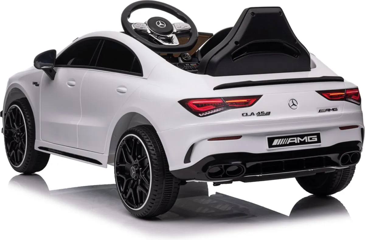 Mercedes CLA 45 AMG Kinderauto 12V - Wit - afbeelding 6 van 6
