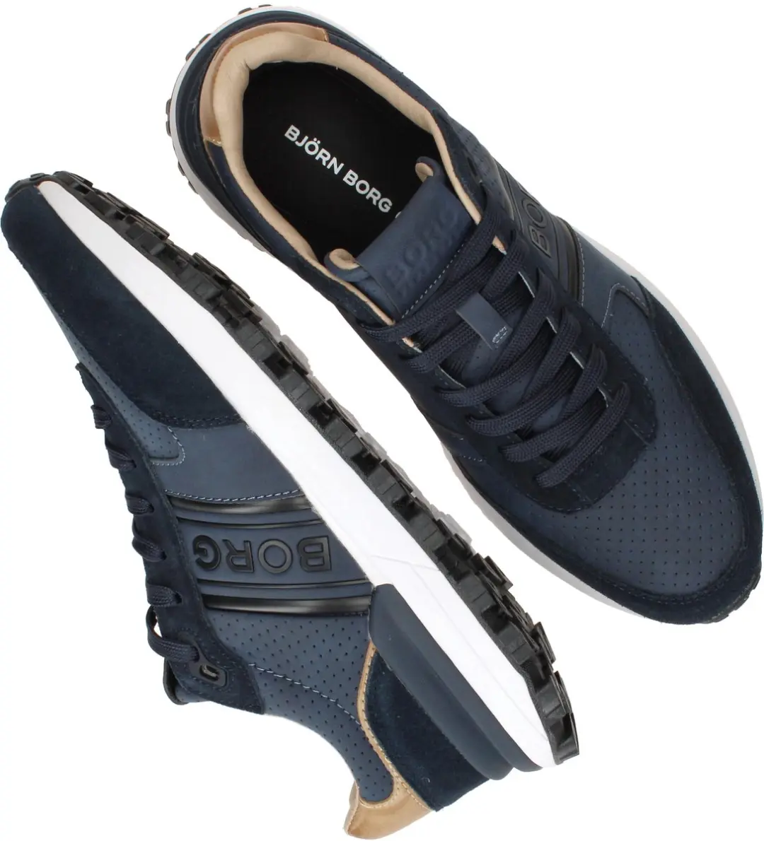 Björn Borg R2400 Sneakers - Navy/Bruin - afbeelding 4 van 6