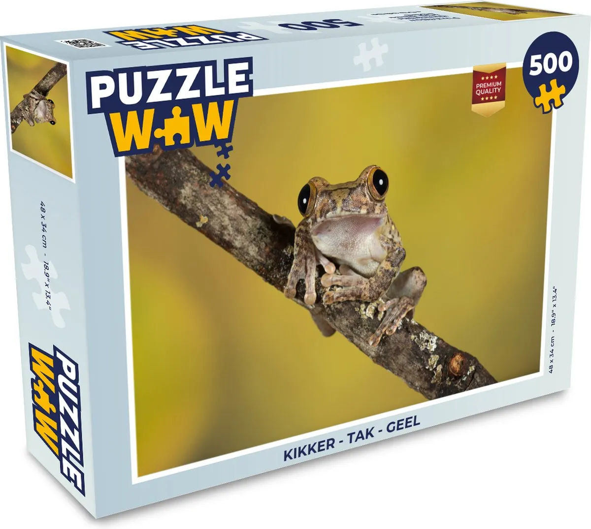 PuzzleWow Kikker Tak Legpuzzel 500 Stuks