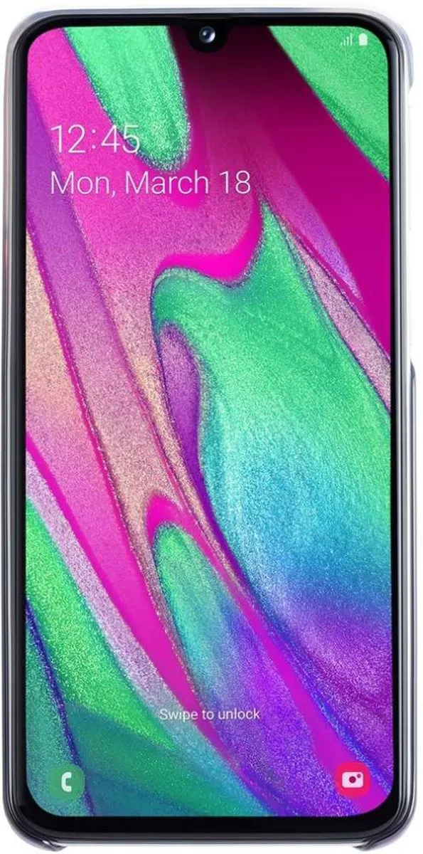 Samsung Galaxy A40 Gradation Cover - Transparant/Zwart