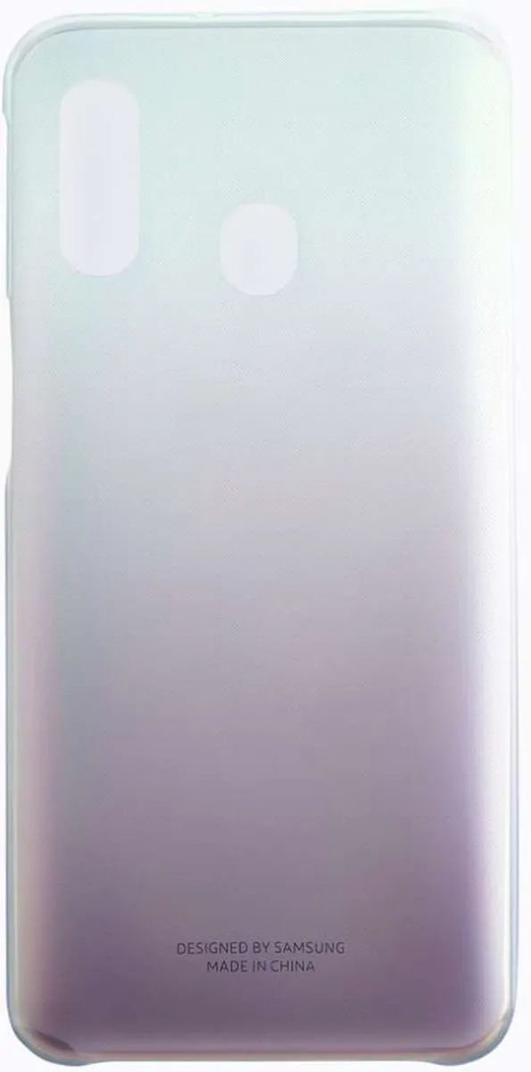 Samsung Galaxy A40 Gradation Cover - Transparant/Zwart - afbeelding 6 van 6