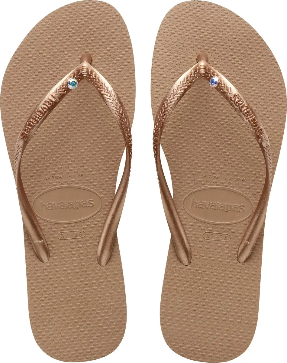 Havaianas HAV. SLIM CRYSTAL SW II ROSE Goud Dames Slippers