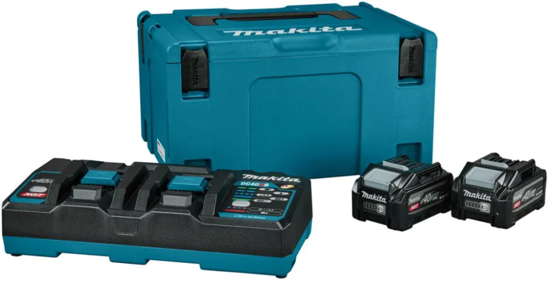 Makita Accu Starterset XGT DC40RB 2x BL4040F