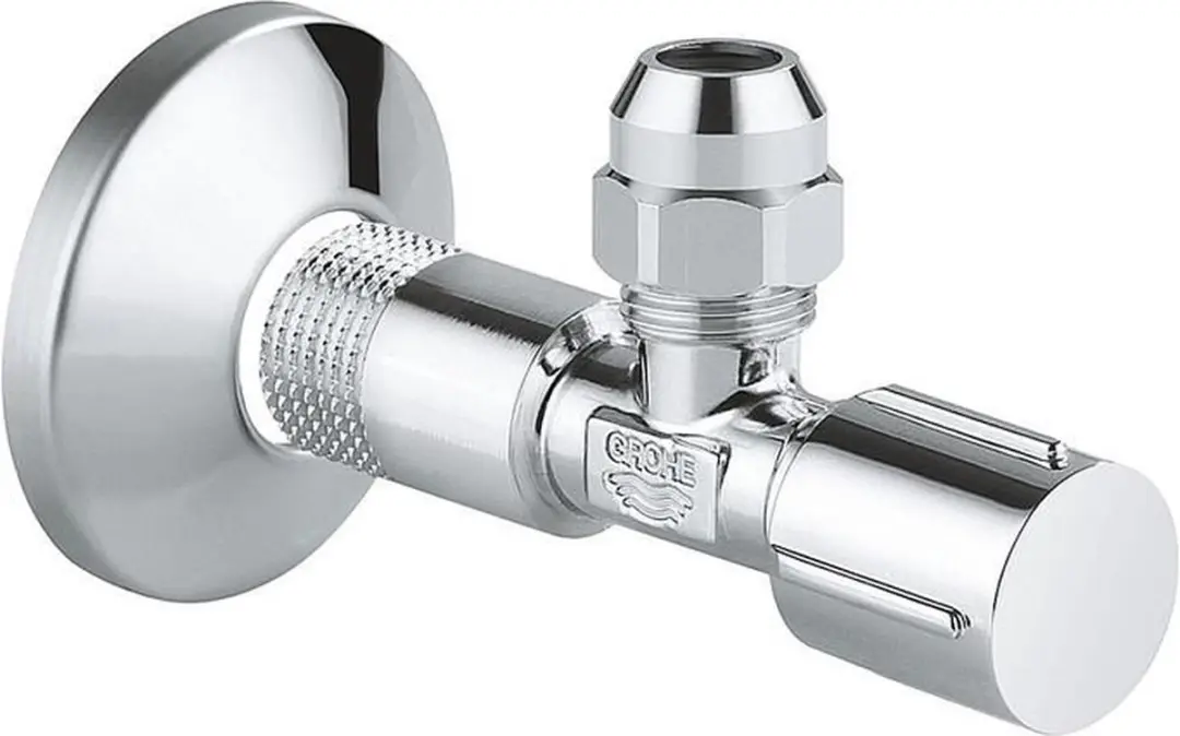 GROHE Hoekstopkraan Lang 1/2 x 10 mm met Rozet - Chroom - afbeelding 6 van 6