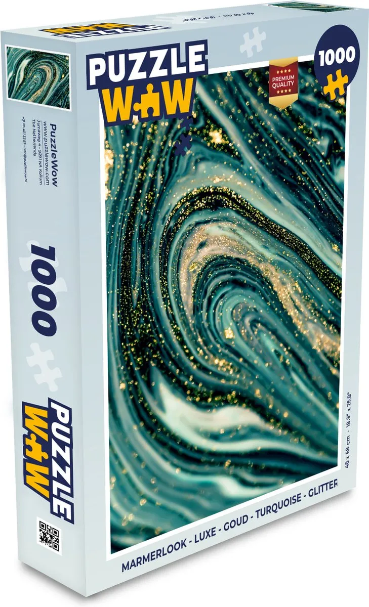 PuzzleWow Marmerlook Legpuzzel 1000 Stuks