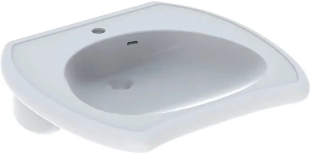 Geberit Vitalis wastafel 65x60cm wit - afbeelding 6 van 6