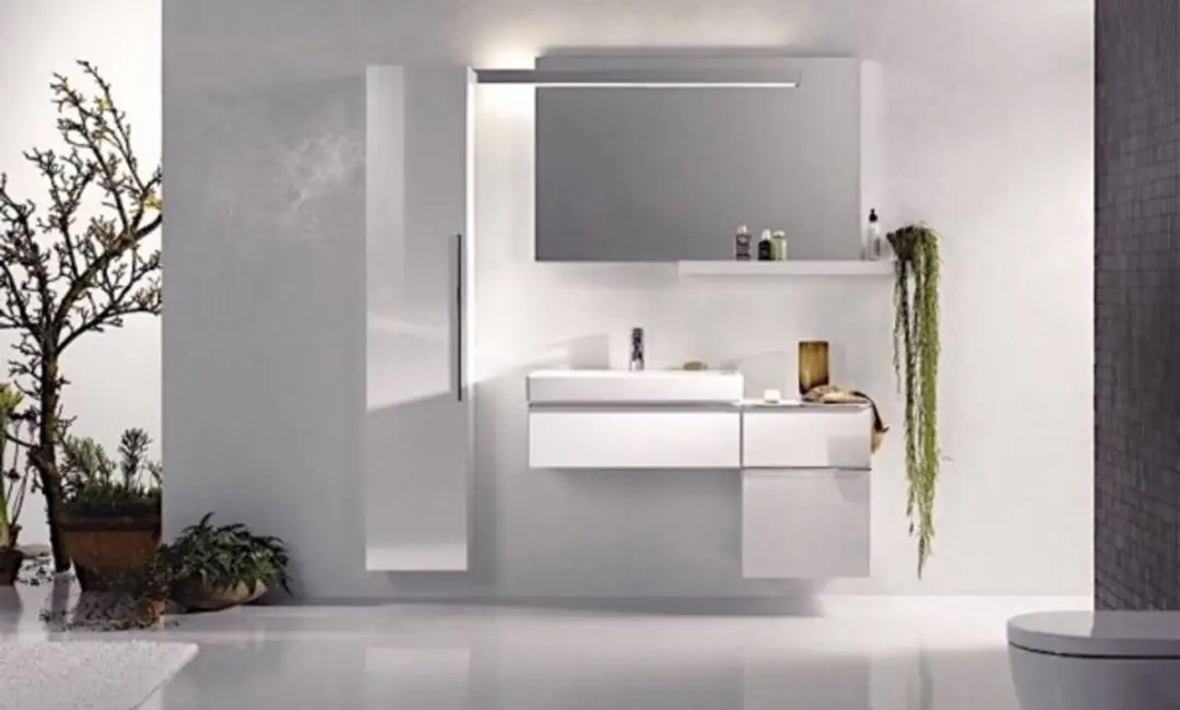 Geberit iCon Wastafel 75cm - 1 Wasbak - Glanswit - afbeelding 4 van 6
