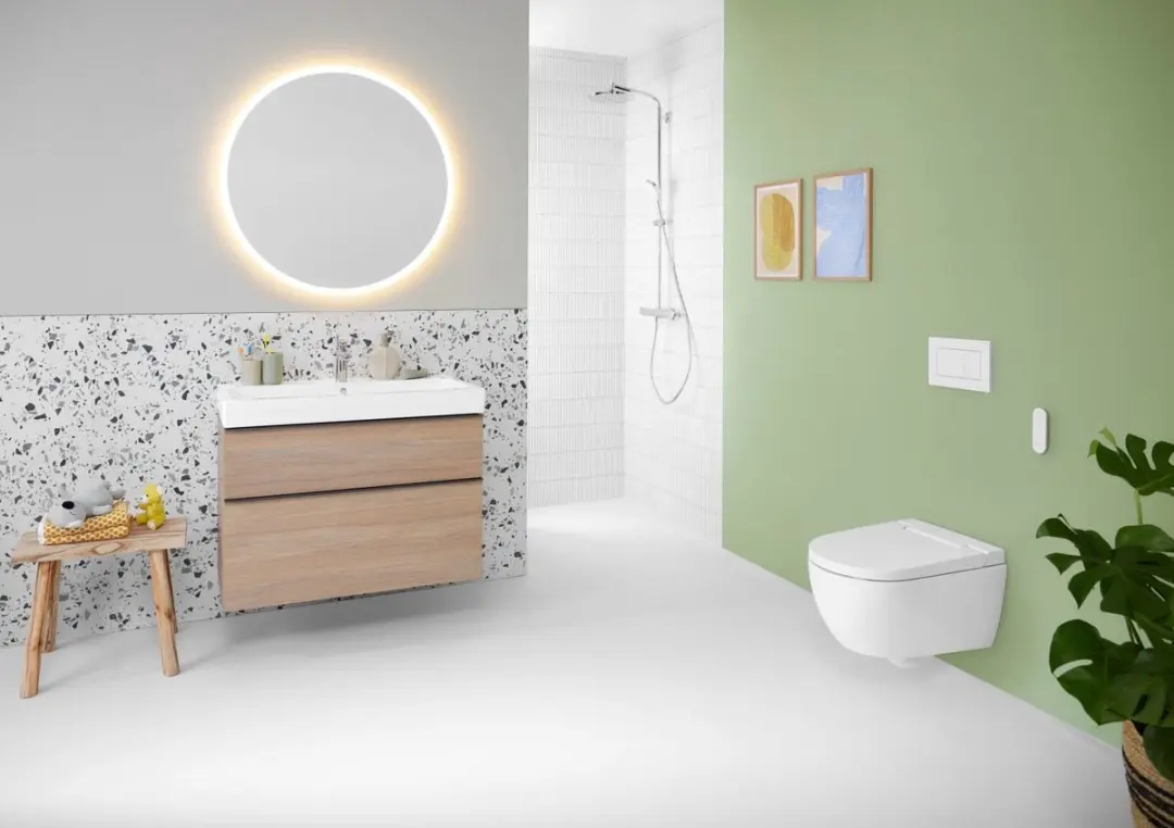 Geberit iCon Wastafel 90cm - 1 Wasbak - Wit Glans - afbeelding 2 van 6