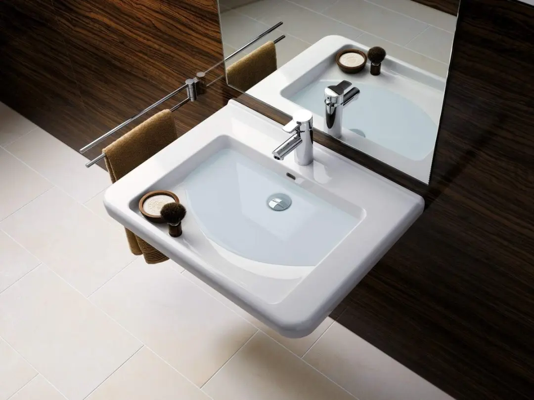Geberit Renova Compact Wastafel 60cm - Wit - afbeelding 2 van 6