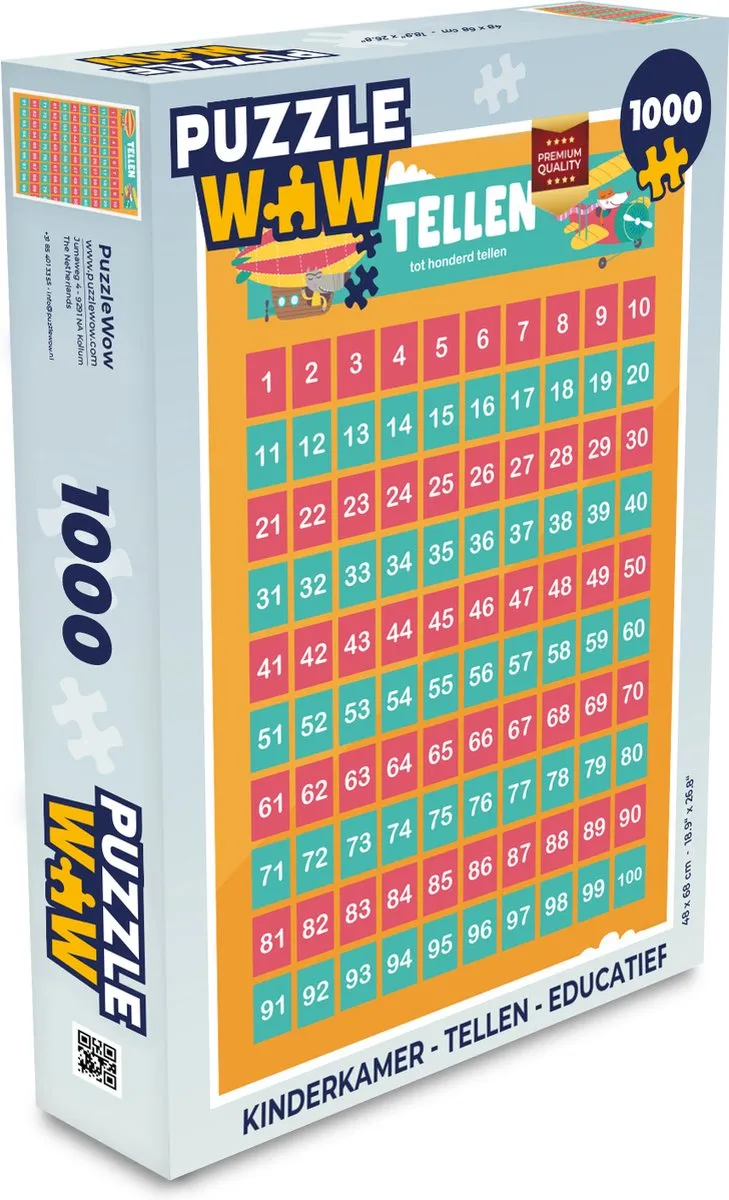 PuzzleWow 1000 Stuks Legpuzzel