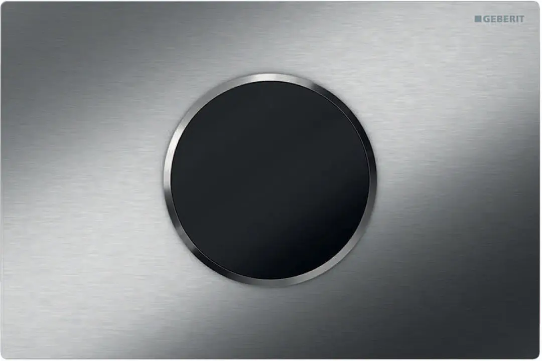 Geberit Sigma 10 bedieningspaneel geborsteld IR Touch-Free met batterij en desig
