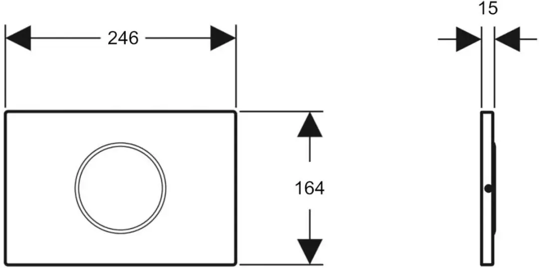 Geberit Sigma 115.863.SN.6 Bedieningspaneel - RVS - afbeelding 2 van 6