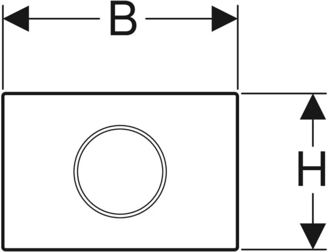 Geberit Sigma10 Elektronisch Bedieningspaneel - Geborsteld RVS - afbeelding 2 van 4