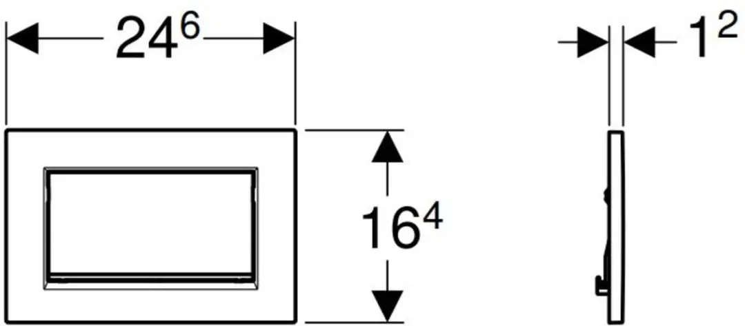 Geberit Sigma30 Bedieningsplaat Wit Mat - afbeelding 4 van 6